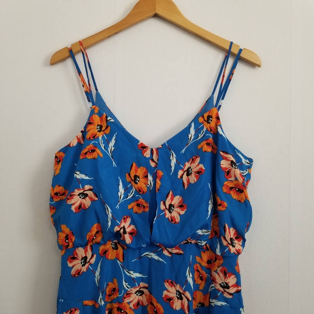 CeCe By Cynthia Steffe Blue Floral Dress Size 10 - Picture 5 of 9